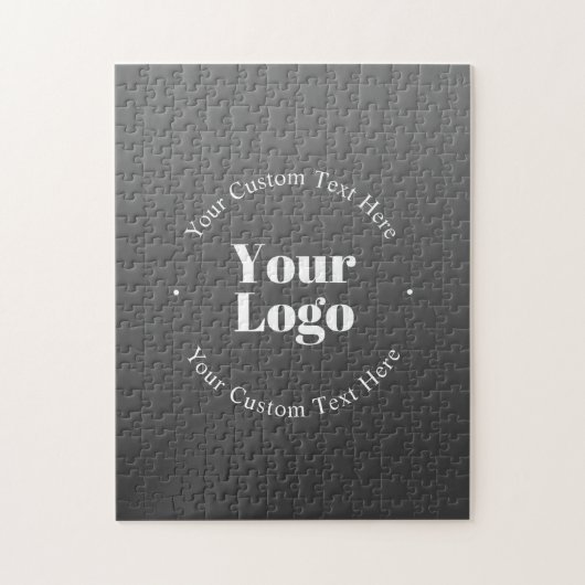 Puzzle Logo d'entreprise ou design & texte modifiable (Vertical)