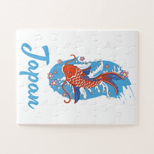 Puzzle Logo Japon Pêche (Horizontal)