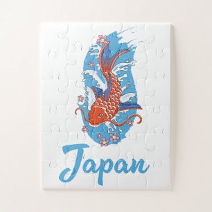 Puzzle Logo Japon Pêche