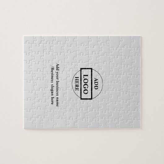 Puzzle Logo personnalisé simple et élégant ici société (Horizontal)