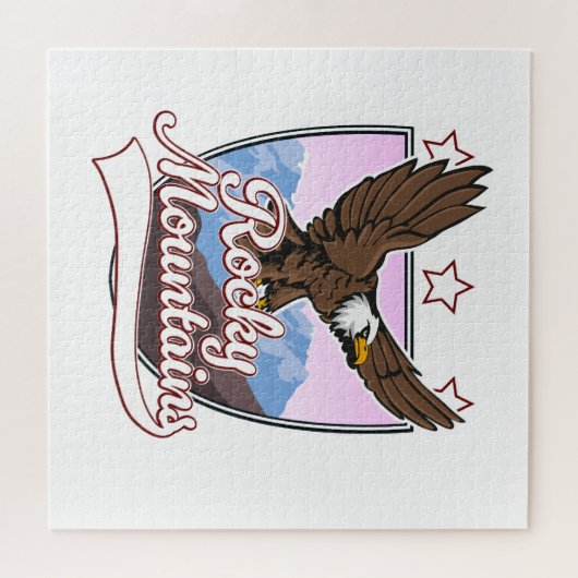 Puzzle Logo Rocky Mountains (Horizontal)