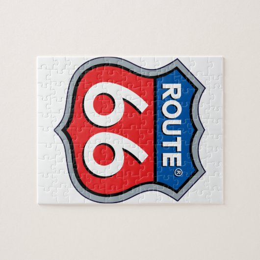 Puzzle Logo Route 66 (Horizontal)