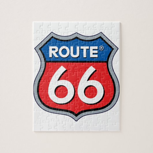 Puzzle Logo Route 66 (Vertical)