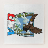 Puzzle Logo USA Patriot (Horizontal)