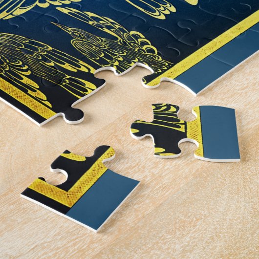 Puzzle L'oiseau bleu - couverture vintage (Côté)