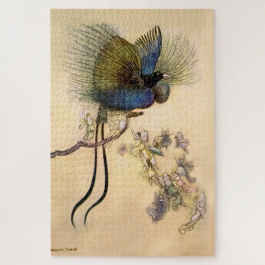 Puzzle « L'Oiseau le plus beau » par Warwick Goble (Vertical)