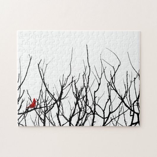 Puzzle L'oiseau rouge par des poivrons de Leslie (Horizontal)