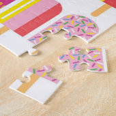 Puzzle - Lolets de glace rose, vert et jaune (Côté)