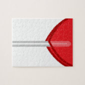 Puzzle lollipop à coeur rouge (Horizontal)