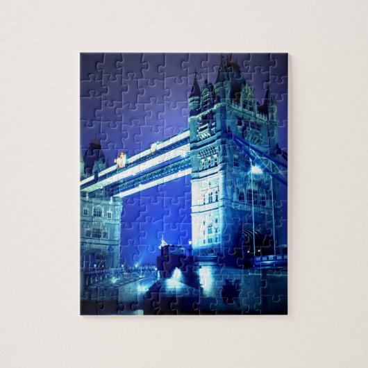 Puzzle London Tower Bridge & Blue Night (Vertical)