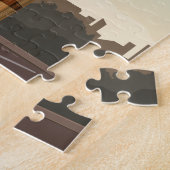 Puzzle Londres Angleterre Big Ben Vintage voyage (Côté)