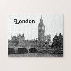 Puzzle Londres Angleterre Royaume-Uni Skyline Etché