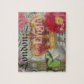 Puzzle Londres Angleterre Voyage Europe Vintage Art (Vertical)