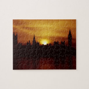 Puzzle Londres au coucher du soleil - Parlement - 8x10 - 
