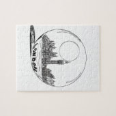 Puzzle Londres dans une boule de verre. (Horizontal)