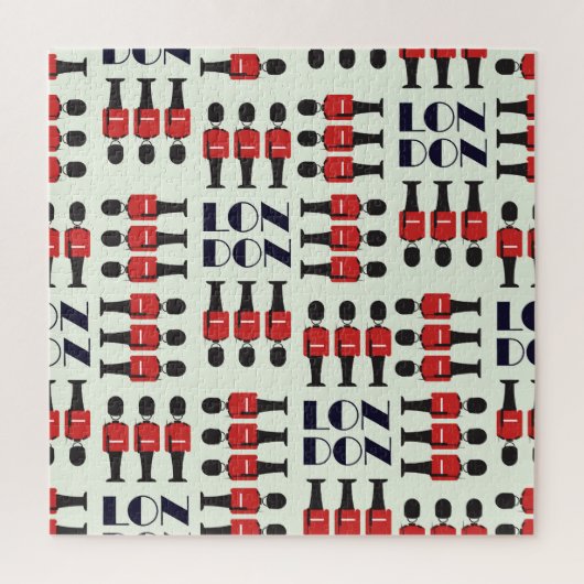 Puzzle Londres, soldats, motif sans soudure (Vertical)