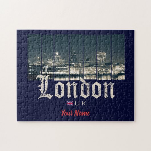 Puzzle Londres Uk Skyline United Kingdom England vintage (Horizontal)