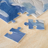 Puzzle Long-Haired Dachshund Reindeer Sleigh (Côté)