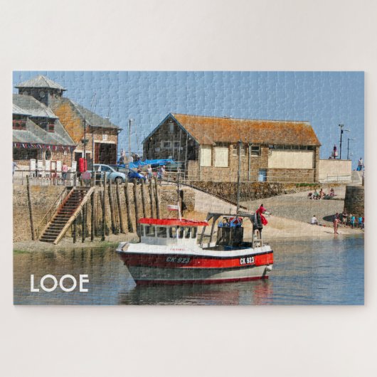 Puzzle Looe : Bateau de pêche, Cornouailles, Angleterre (Horizontal)