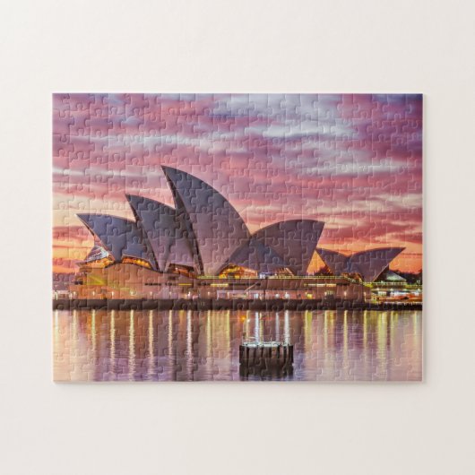 Puzzle L'Opéra de Sydney en Australie au coucher du solei (Horizontal)