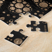 Puzzle Lord Ganesha Gold et Black Dot Art (Côté)