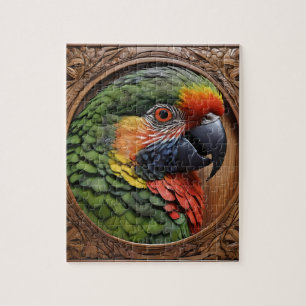 Puzzle Lorikeet à arc-en-ciel australien encadré en bois,