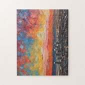 Puzzle Los Angeles au coucher du soleil Abstrait (Vertical)