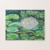 Puzzle Lotus blanc et nénuphars (Horizontal)