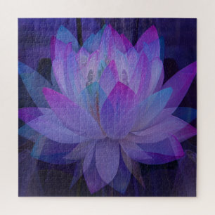 Puzzle Lotus en bleu...