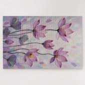 Puzzle Lotus – Oil Painting (Horizontal)