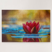 Puzzle Lotus rouge flottant (Horizontal)