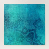 Puzzle Lotus texturé bleu (Vertical)