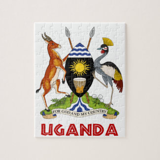 Puzzle L'OUGANDA - drapeau/emblème/manteau des