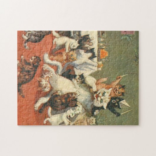 Puzzle Louis Wain Joyeux Noël (Horizontal)