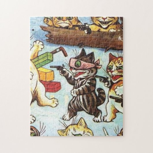 Puzzle Louis Wain - Les brigands Et les brigands de l'emb (Vertical)