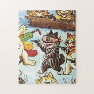 Puzzle Louis Wain - Les Cambrioleurs Et Les Brigands D'Am