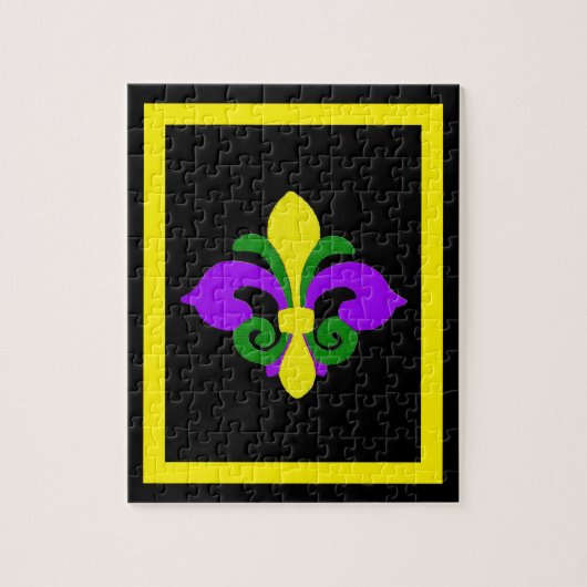 Puzzle Louisiana Fleur de lis (Mardi Gras).jpg (Vertical)