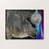 Puzzle Loup à l'affiche de nuit (Horizontal)