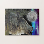 Puzzle Loup à l'affiche de nuit (Horizontal)