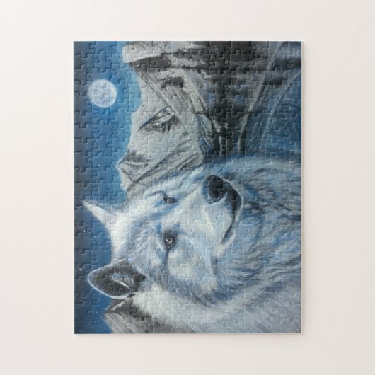 Puzzle Loup blanc (Vertical)