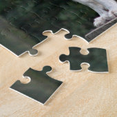 Puzzle Loup blanc majestueux observant au-dessus du (Côté)