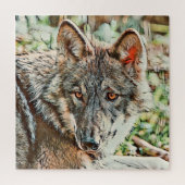 Puzzle loup cinglé (Vertical)