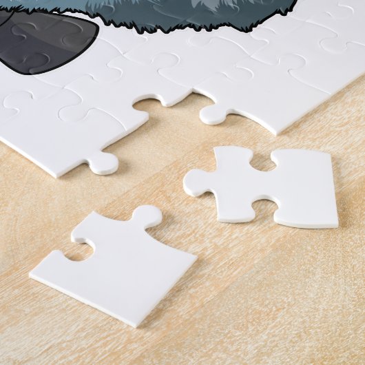 Puzzle Loup comme marié avec arc (Côté)