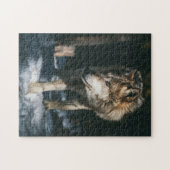 Puzzle Loup dans l'animal sauvage (Horizontal)