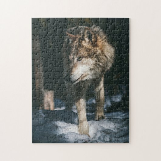 Puzzle Loup dans l'animal sauvage (Vertical)