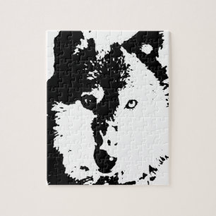 Puzzle Loup d'art pop