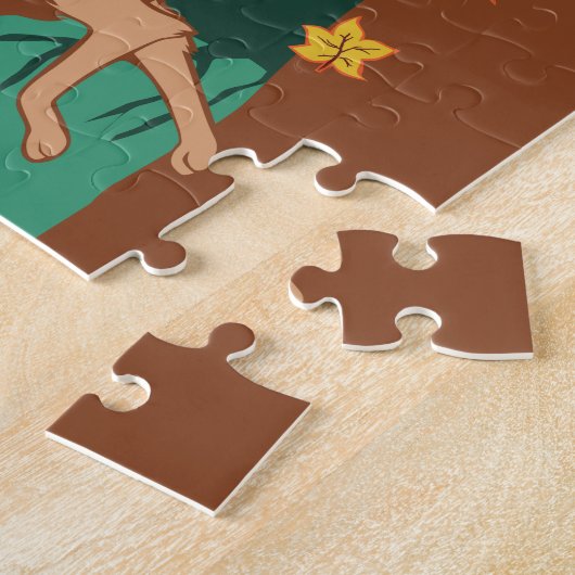 Puzzle Loup d'automne (Côté)