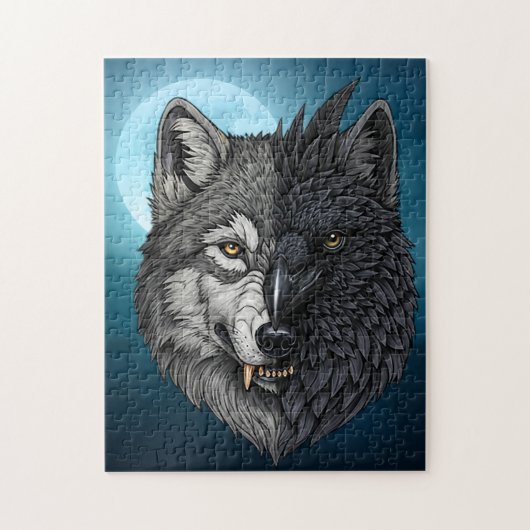 Puzzle Loup de Corbeau de la nature sauvage (Vertical)