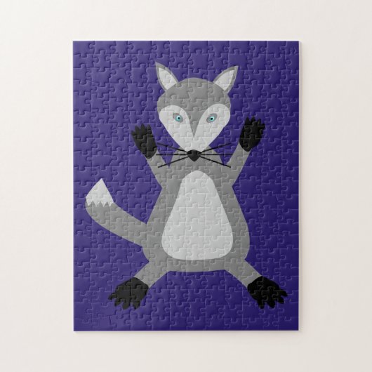 Puzzle Loup d'Halloween mignon (Vertical)
