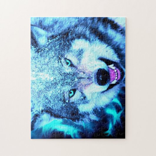 Puzzle Loup effrayant (Vertical)